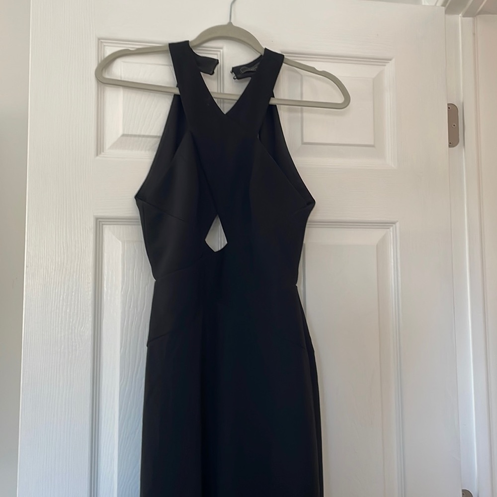 Black evening gown Size 2 Pre Owned